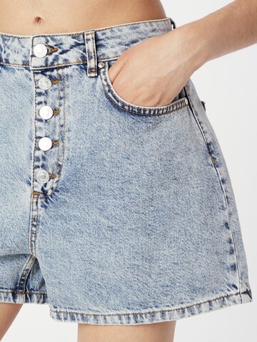 Wide leg Pantaloni de la Trendyol pe albastru