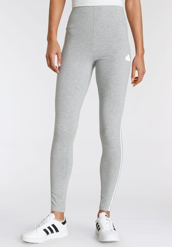 ADIDAS SPORTSWEAR Skinny Workout Pants 'Future Icons' in Grey: front