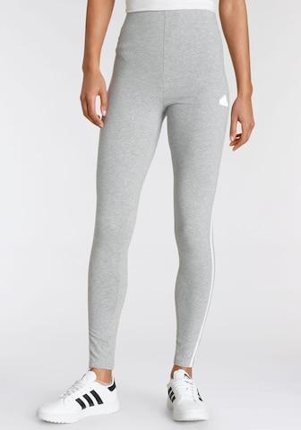 ADIDAS SPORTSWEAR Skinny Workout Pants 'Future Icons' in Grey: front