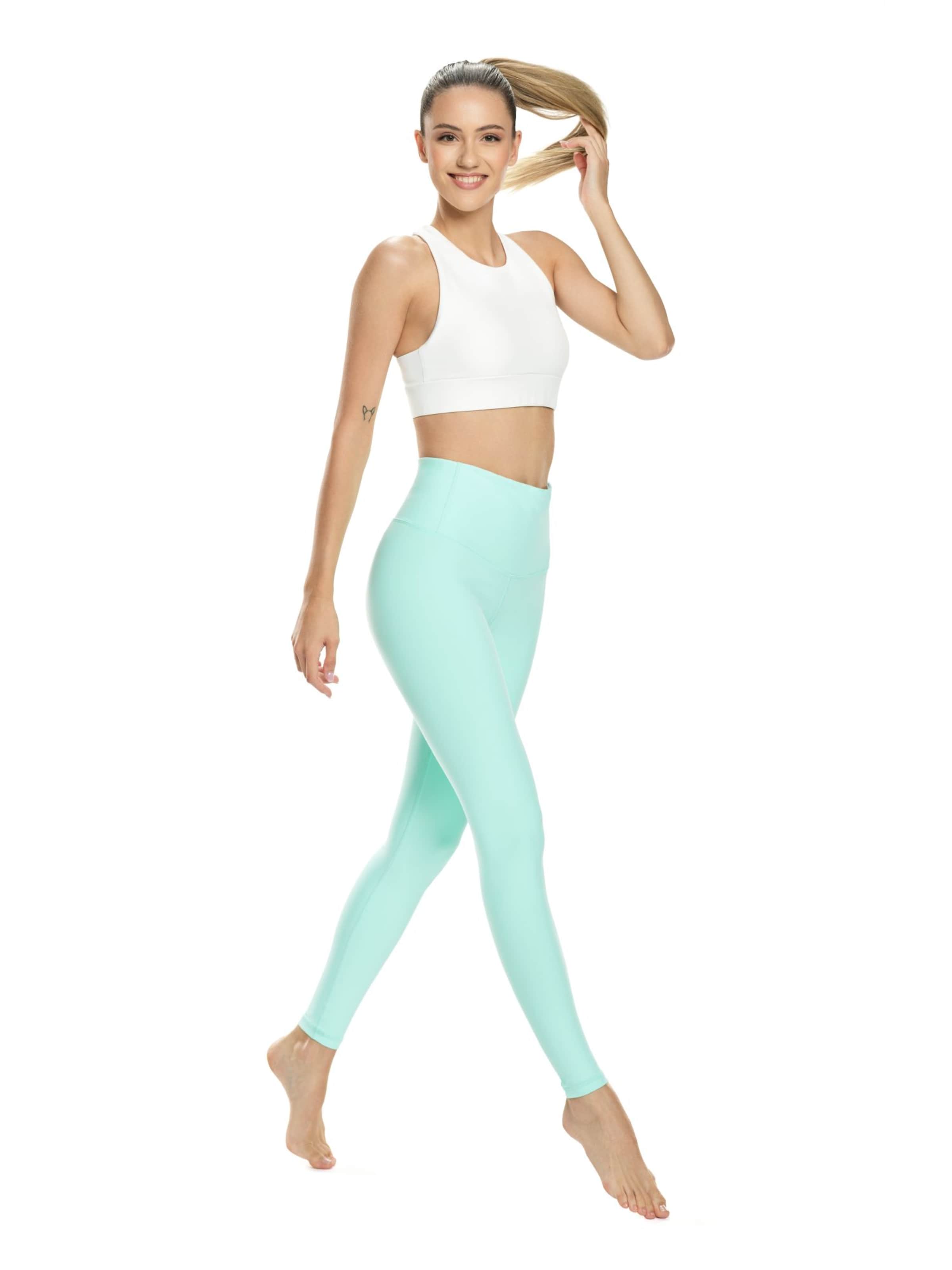 Winshape Skinny Fit Спортен панталон &#x27;HWL117C&#x27; в зелено