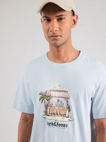 JACK & JONES Bluser & t-shirts 'JORSkull Coast' i blå