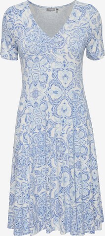 Fransa Summer Dress in Blue: front