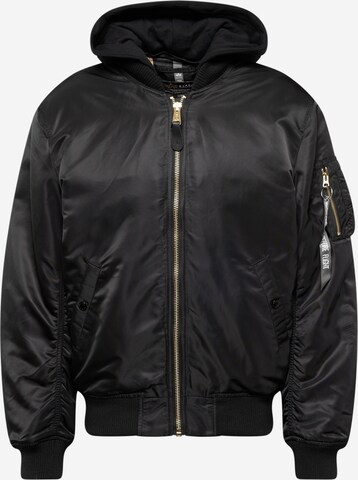 ALPHA INDUSTRIES Between-Season Jacket 'MA-1 ZH' in Black: front