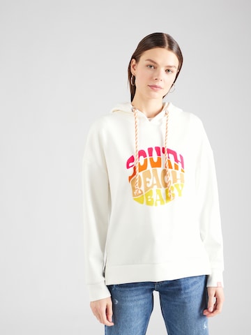 Sweat-shirt Frieda & Freddies NY en blanc : devant