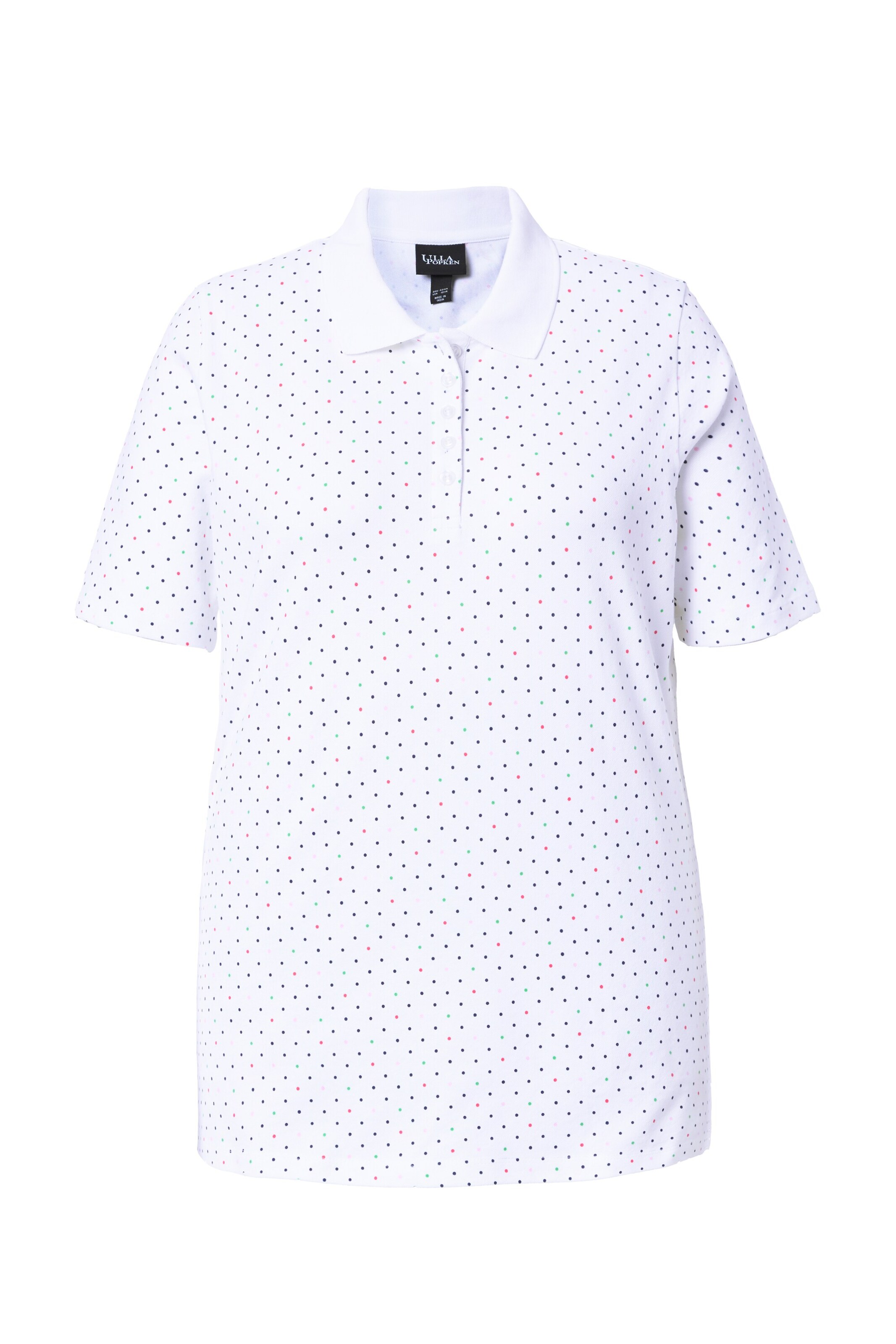 Ulla Popken Poloshirt in Weiß: Vorderseite