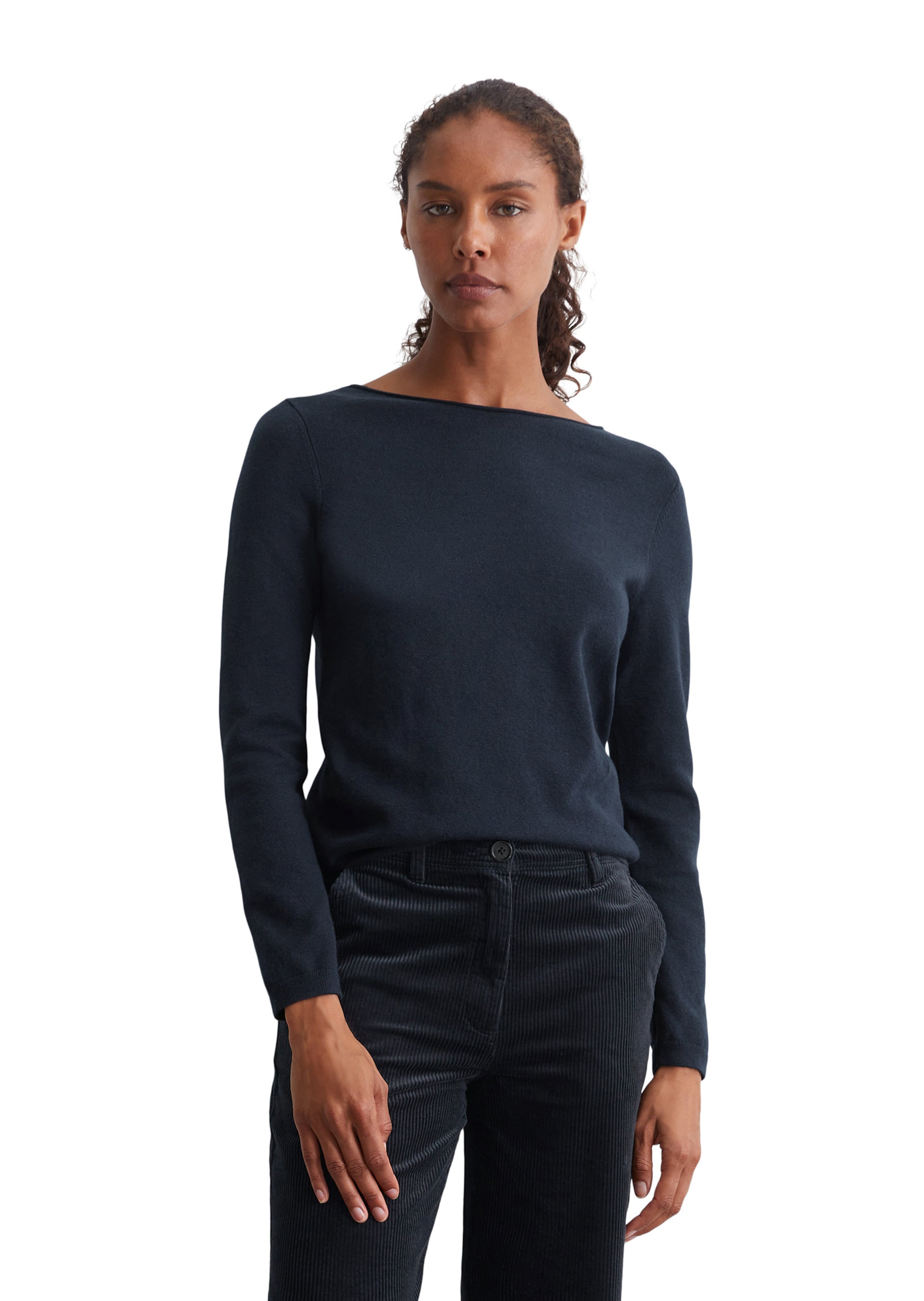 Marc O'Polo Пуловер в синьо: отпред