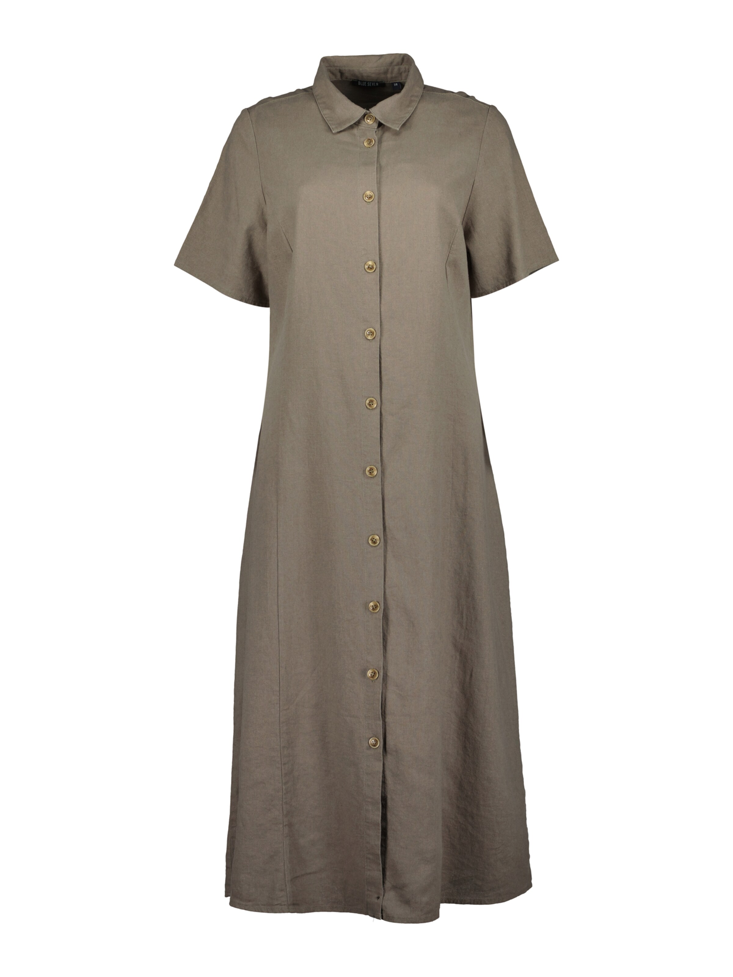 BLUE SEVEN Shirt Dress in Green: front