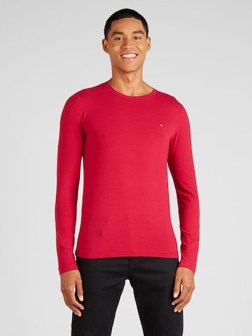 raudona TOMMY HILFIGER Standartinis modelis Marškinėliai: priekis