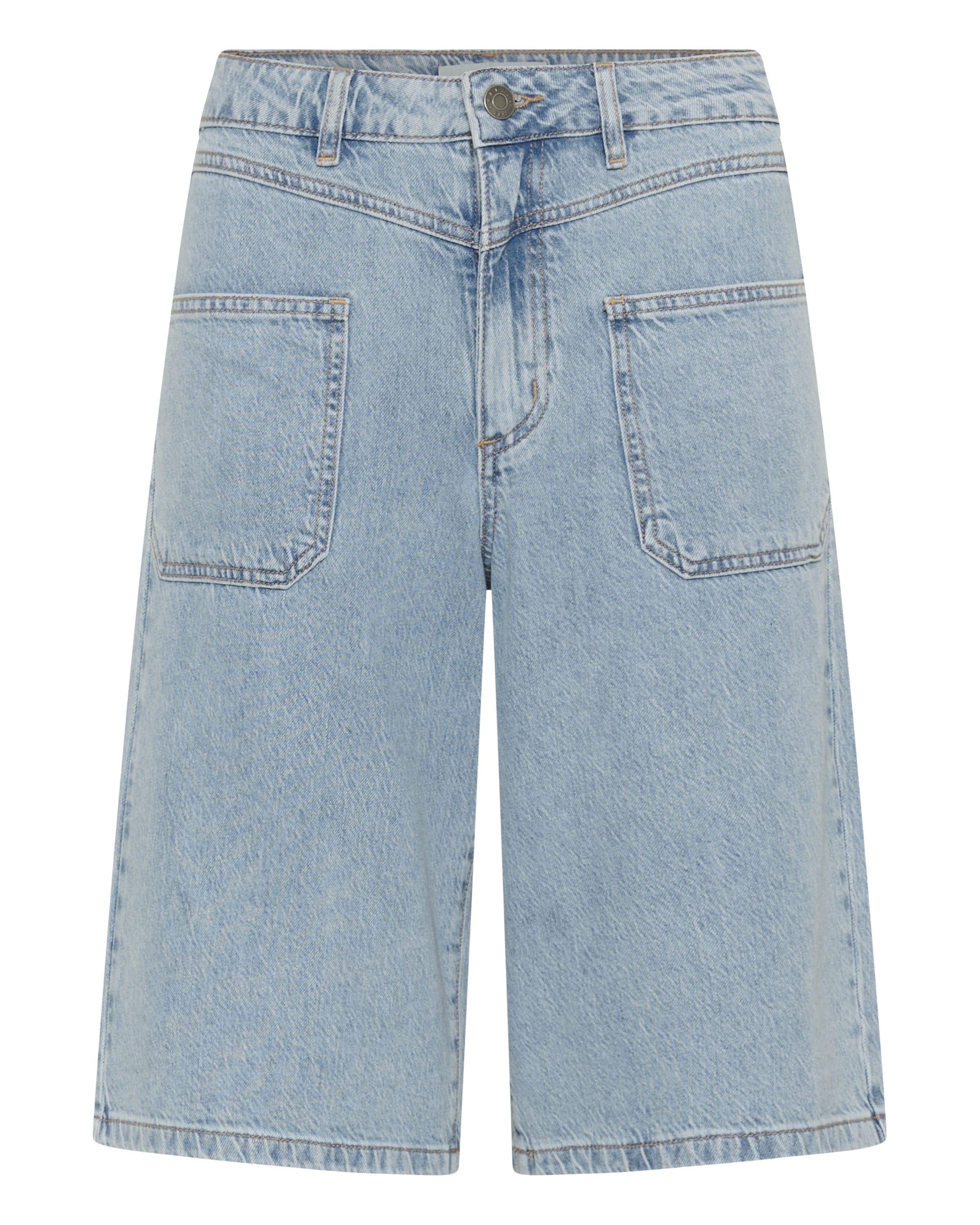 Wide Leg Jean 'KAJordi' Kaffe en bleu : devant