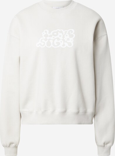WEEKDAY Sweater majica u kameno siva / bijela, Pregled proizvoda