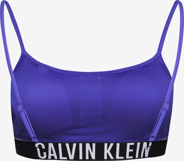 Calvin Klein Swimwear Regular Bikini Top in Blue
