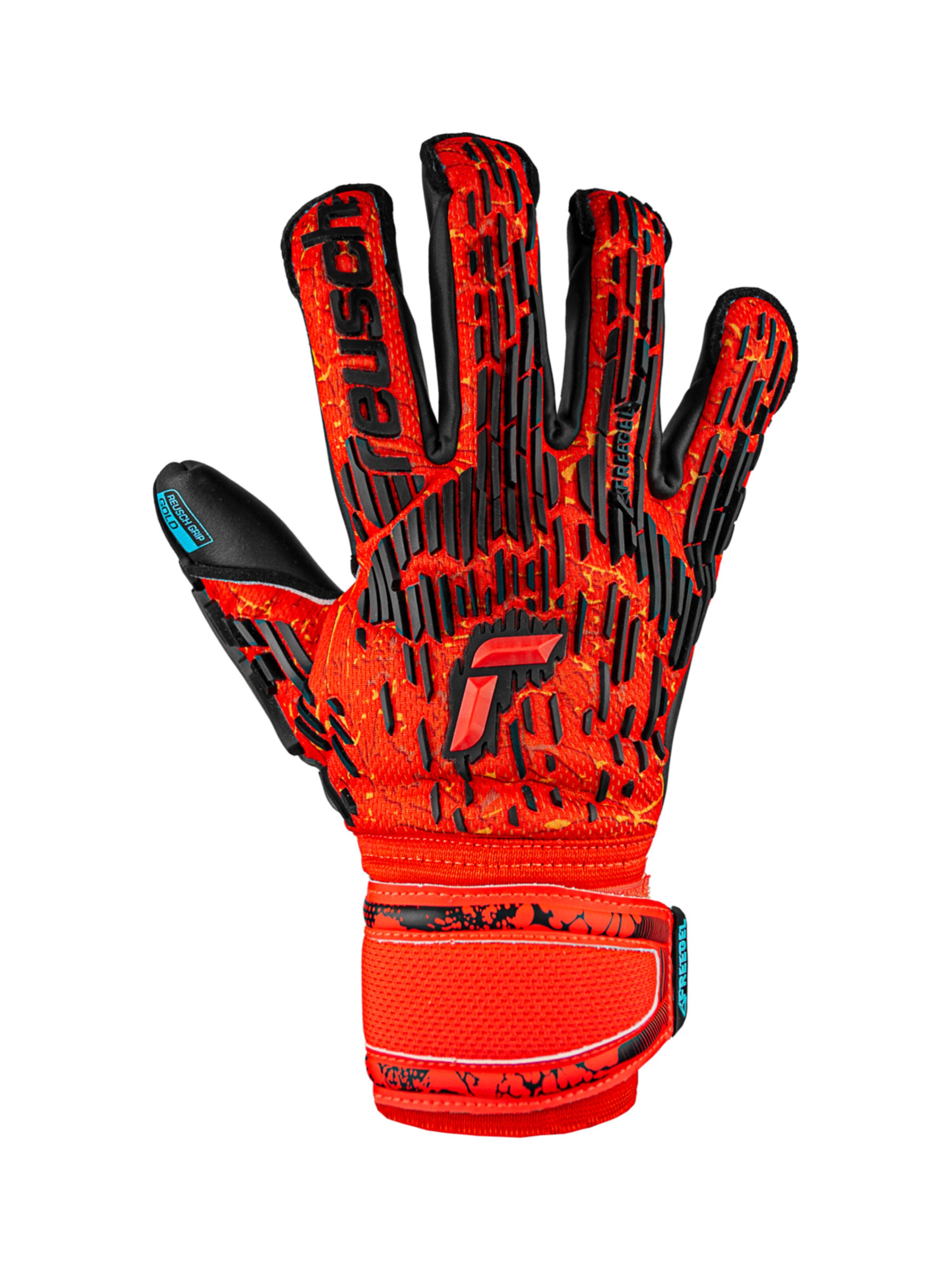 REUSCH Sporthandschoenen 'Attrakt Freegel Gold Evolution Cut' in Rood: voorkant