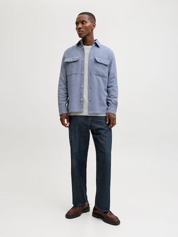 JACK & JONES Regular fit Button Up Shirt 'JPRRayle' in Blue