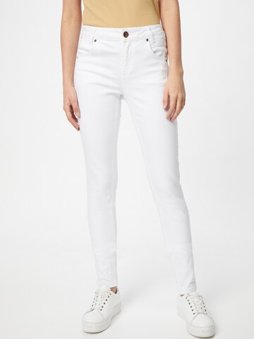 PULZ Jeans Skinny Džíny 'CARMEN' – bílá: přední strana