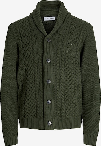 Vestes en maille JACK & JONES en vert : devant