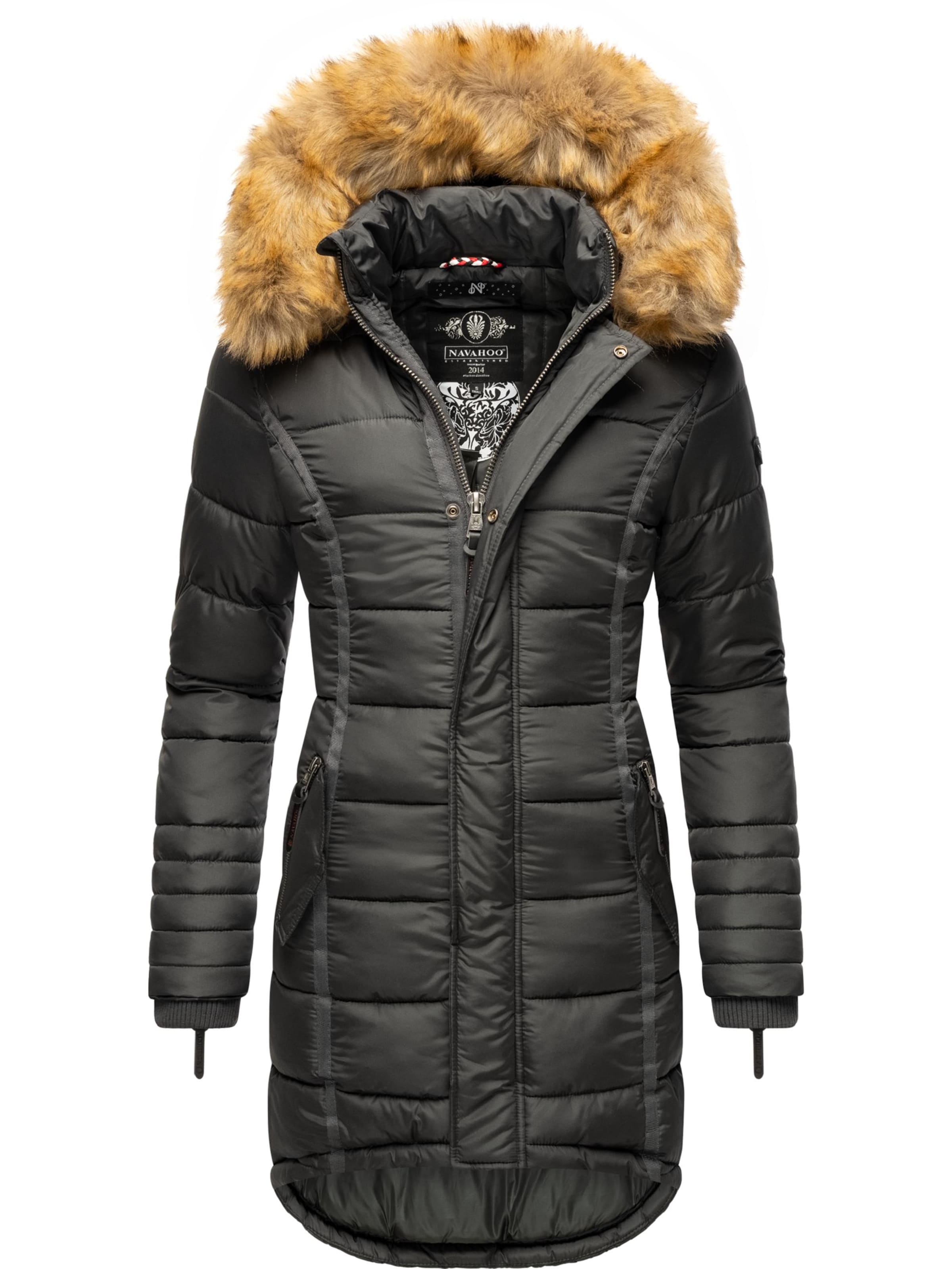 Cappotto invernale 'Papaya' di NAVAHOO in grigio: frontale