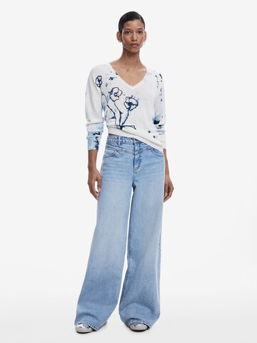 Desigual - Pullover 'Poppy' em branco