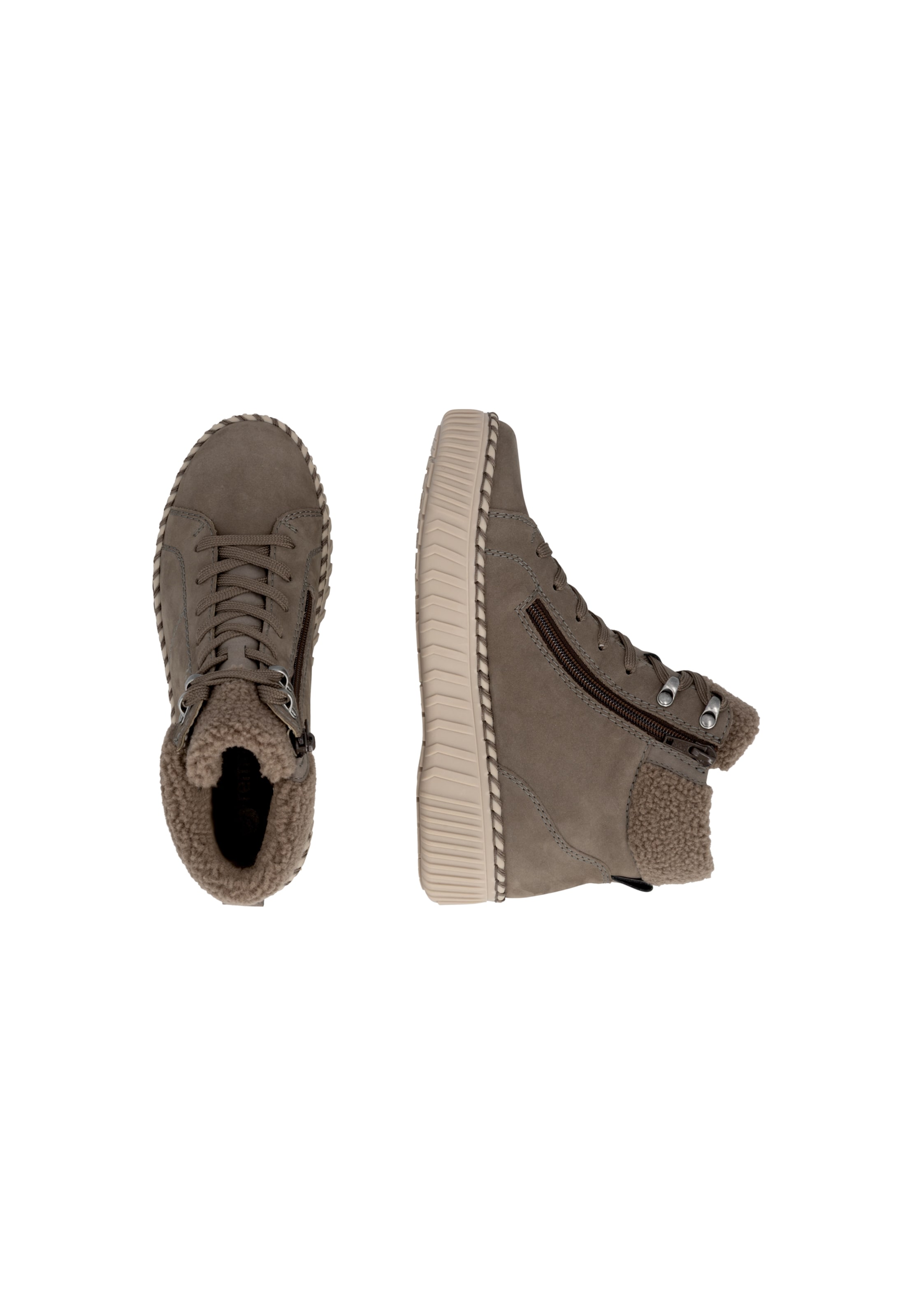 Bottes à lacets ' D4A74 ' REMONTE en gris
