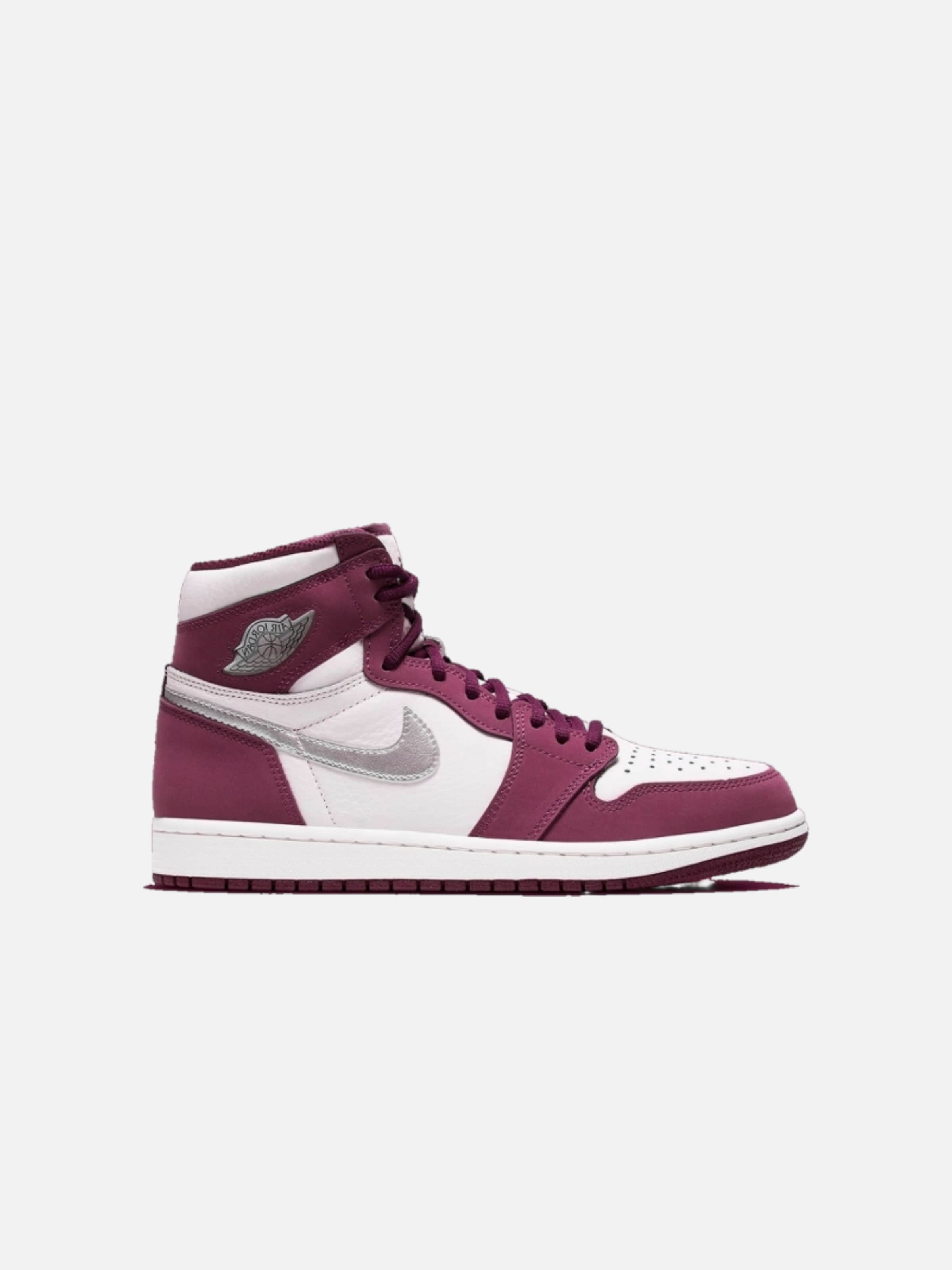 Sneaker alta 'Air 1 Retro' di Jordan in rosso: frontale