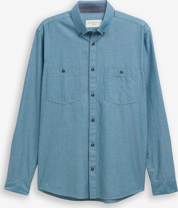 TOM TAILOR Košeľa - Zelená: predná strana