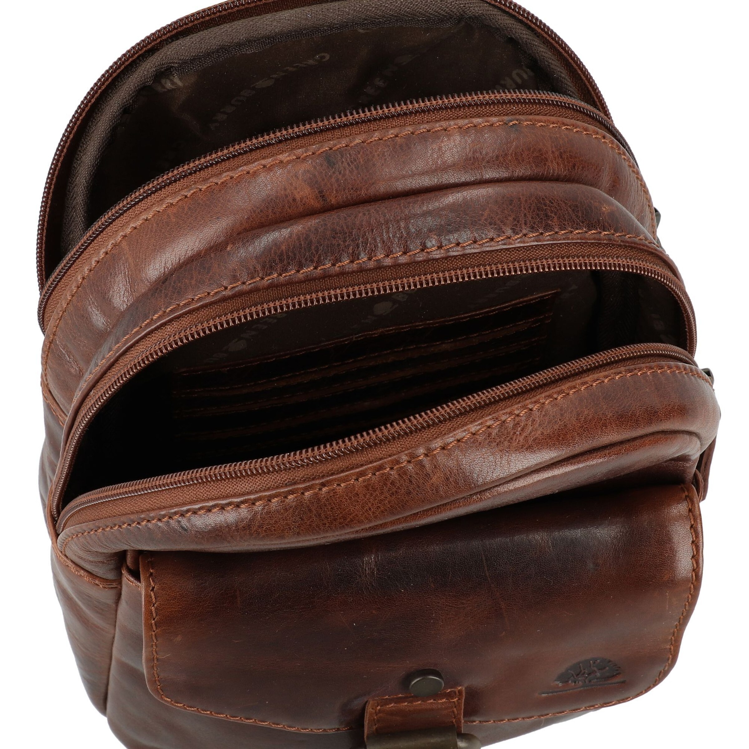 GREENBURRY Schoudertas 'Rugged' in Bruin