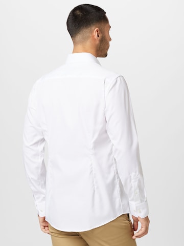 ETON Slim fit Button Up Shirt 'Poplin' in White
