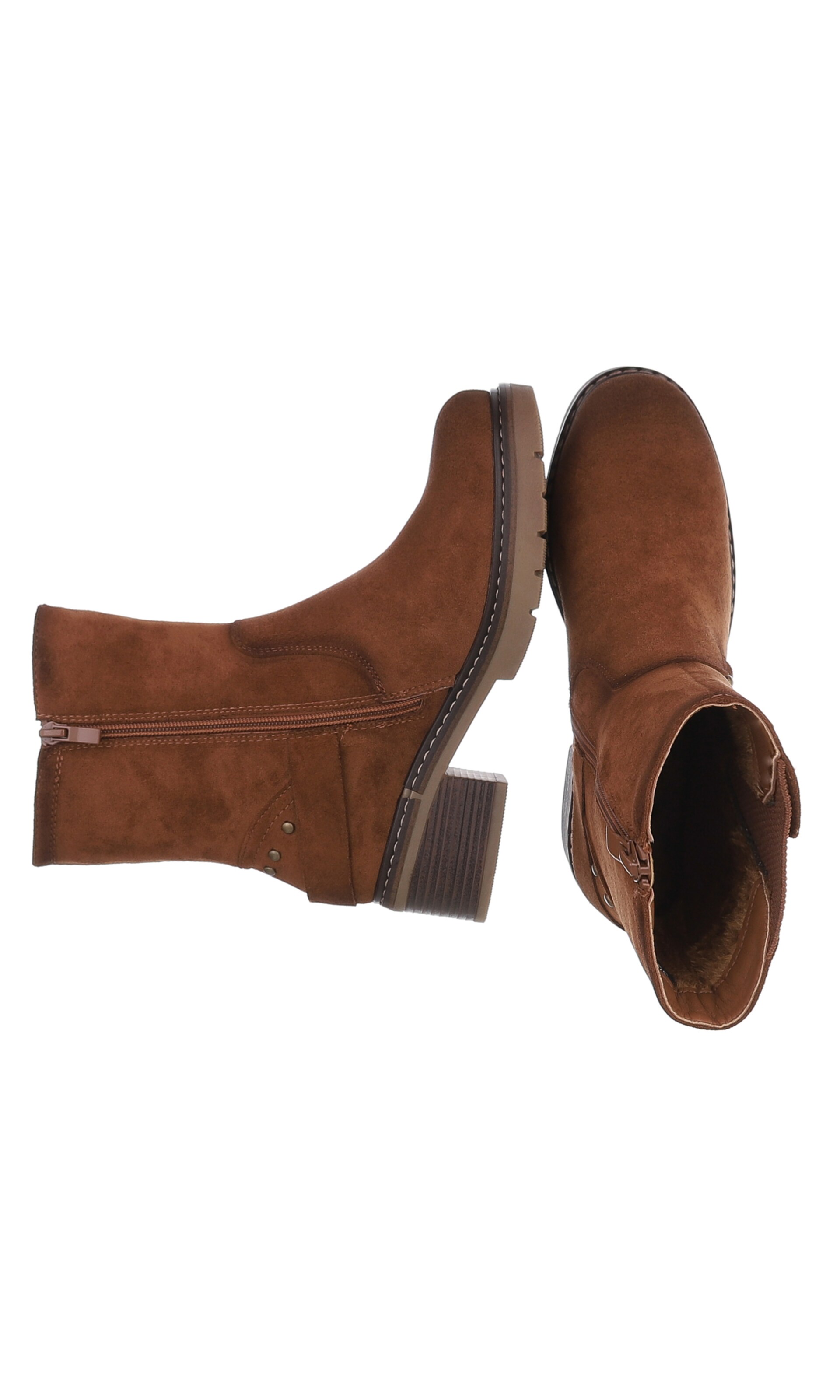 Ital-Design Stiefelette in Braun
