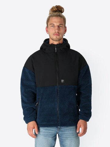 SPITZBUB Fleece Jacket in Blue: front