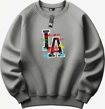RMK Sweatshirt 'Los Angeles LA' in Grey: front