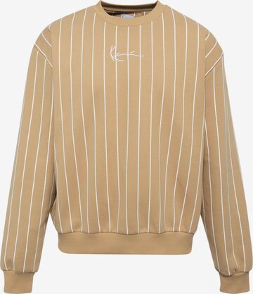 Sweat-shirt Karl Kani en beige : devant