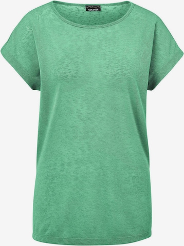 Goldner Shirt in Grün: Vorderseite