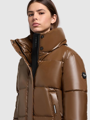 khujo Winterjacke 'Rinja2 Shiny' in Braun