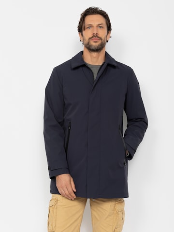 Manteau mi-saison Schott NYC en bleu : devant