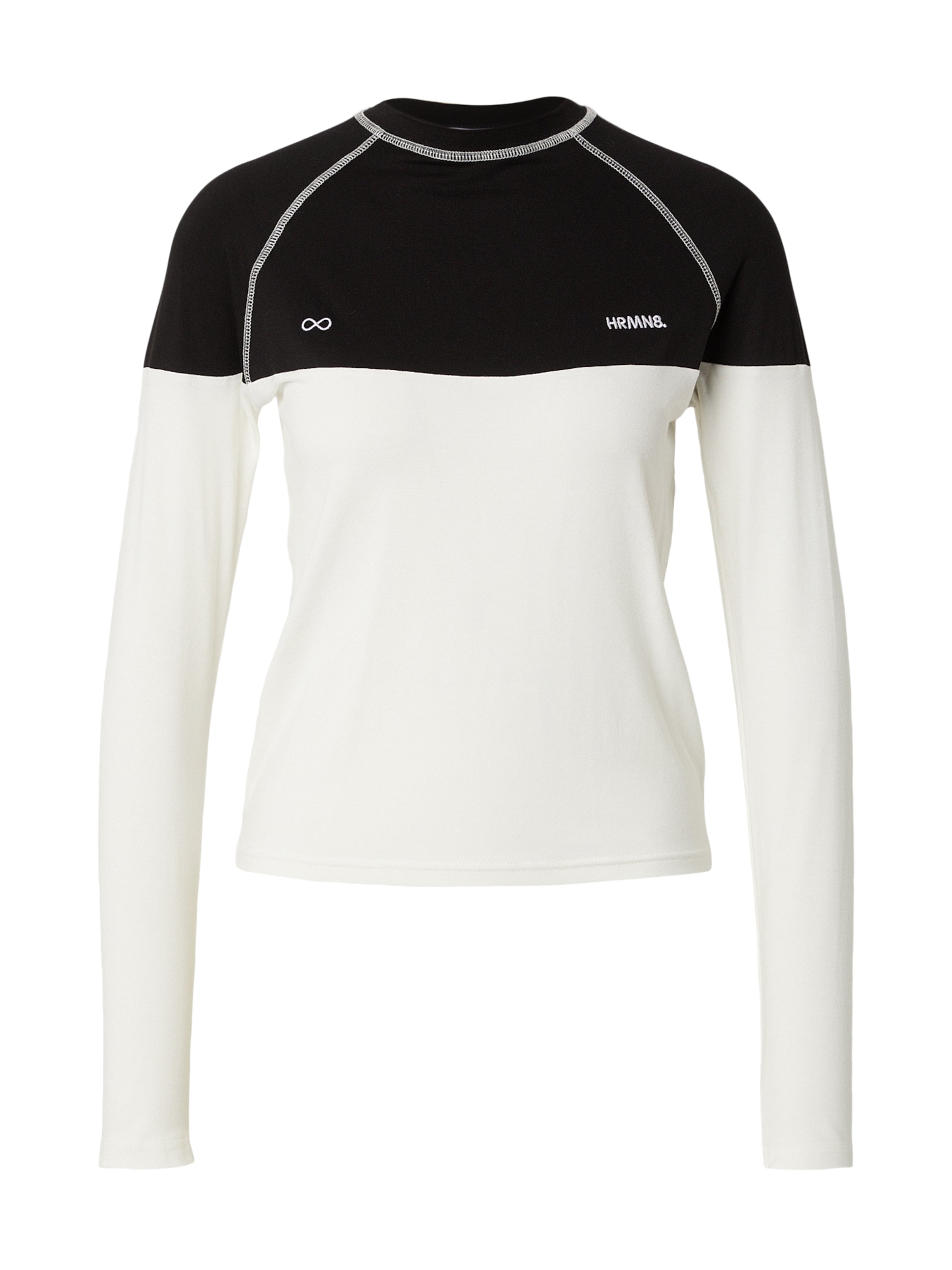 T-shirt fonctionnel HRMN8 en noir : devant