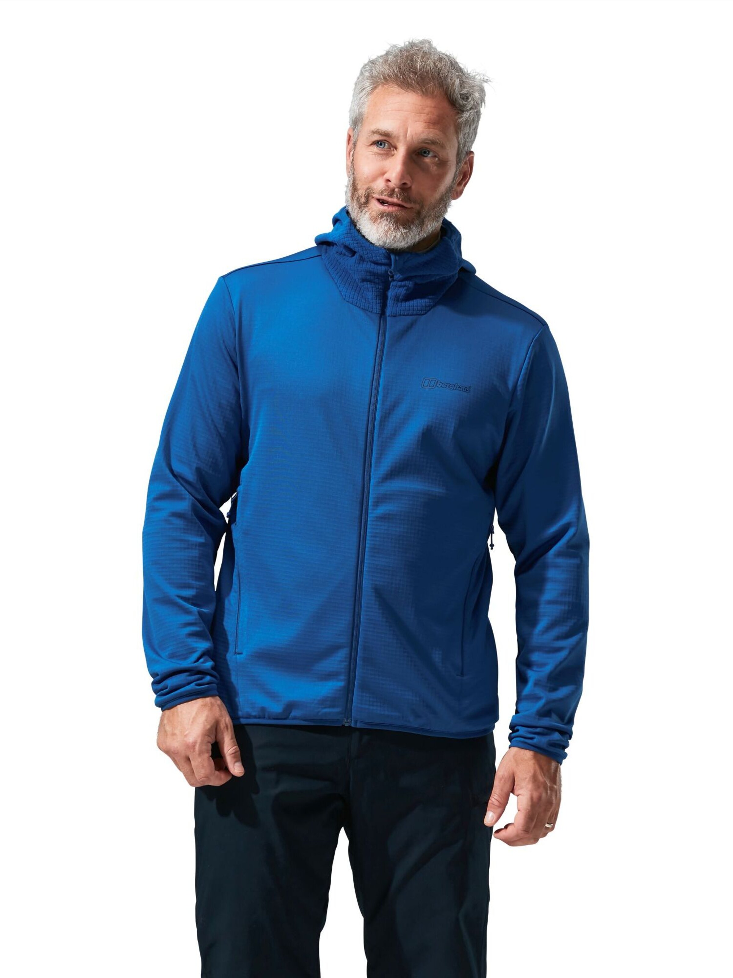 Berghaus Fleece jas in Blauw: voorkant
