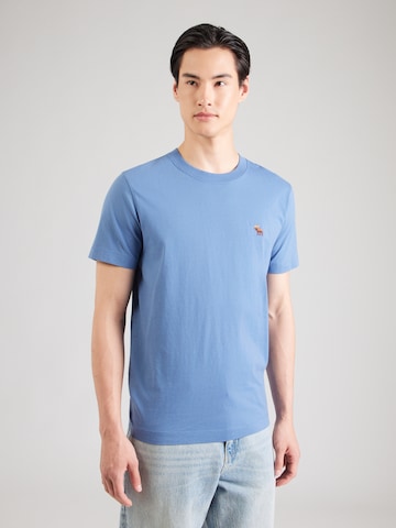 Tricou de la Abercrombie & Fitch pe albastru: față