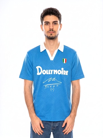 Maglietta 'Maradona Polo Tee' di DOLLY NOIRE in blu: frontale