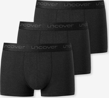 Boxers 'Uncover' uncover by SCHIESSER en noir : devant