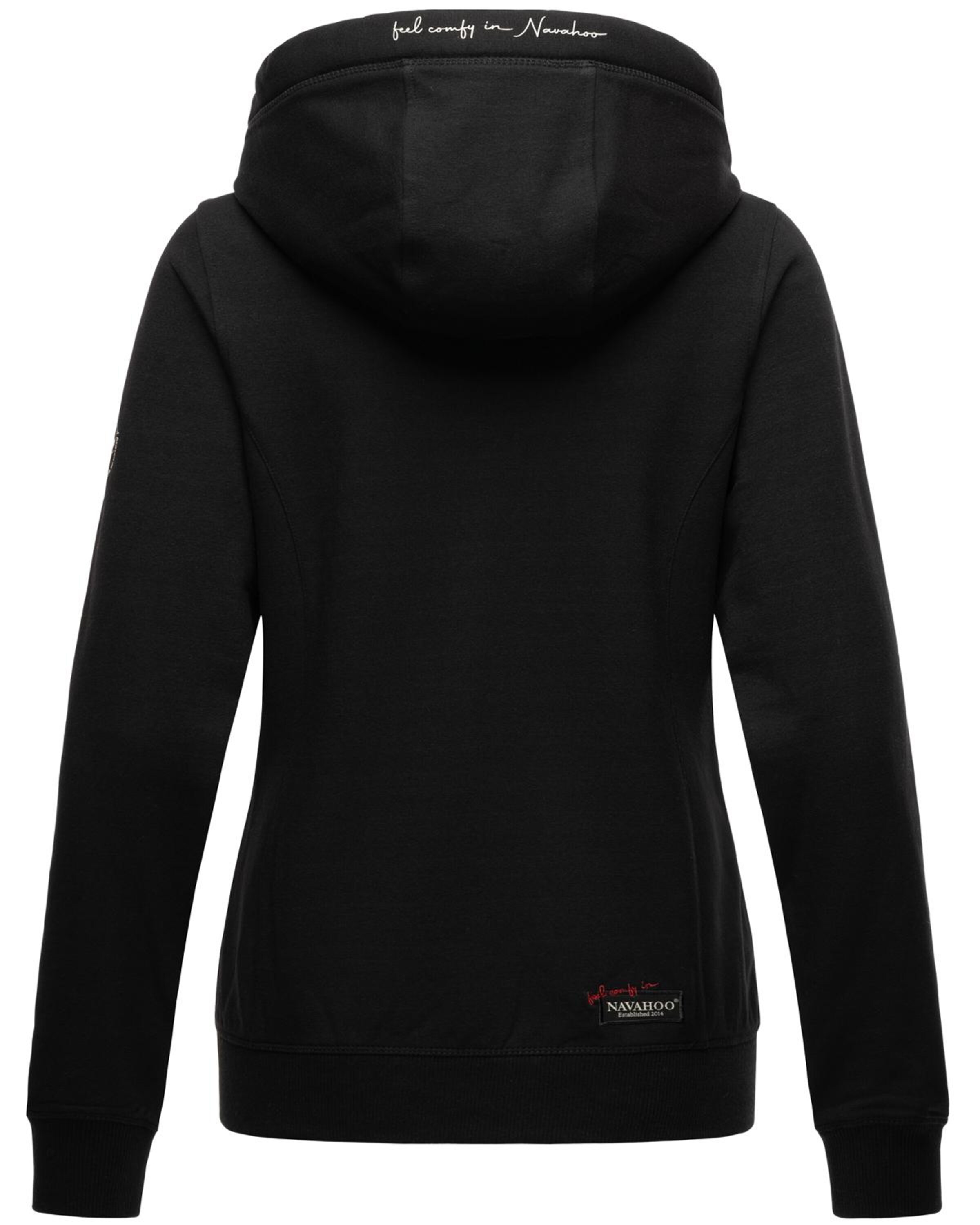 Frauen Große Größen NAVAHOO Sweatjacke 'Engelshaar' in Schwarz - BC44051 Frauen Große Größen NAVAHOO Sweatjacke 'Engelshaar' in Schwarz - BC44051