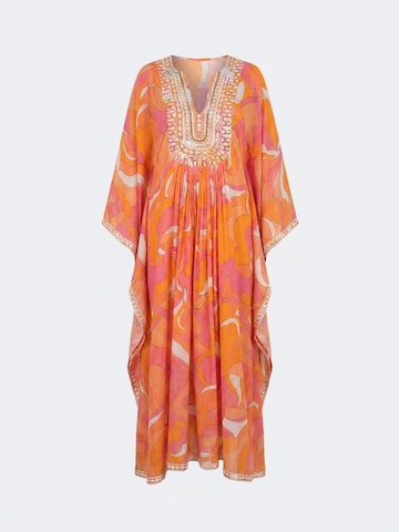 Robe 'Caftan Long Cassia' Miss June en orange