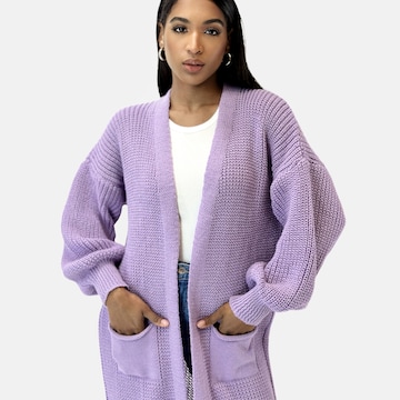 Elara Gebreide mantel in Lila