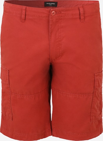 Jack & Jones Plus regular Παντελόνι cargo 'COLE CAMPAIGN' σε κόκκινο: μπροστά