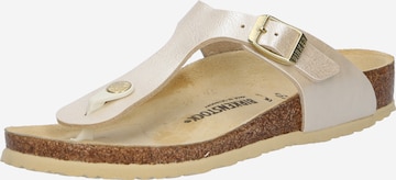 BIRKENSTOCK Open shoes 'Gizeh' in Beige: front