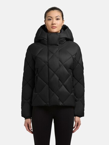 khujo Winterjacke 'Lilian' in Schwarz: Vorderseite