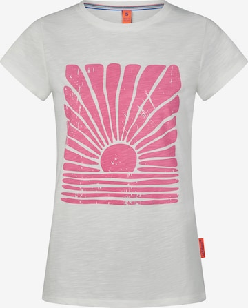 T-shirt 'Telte' salzhaut en blanc : devant