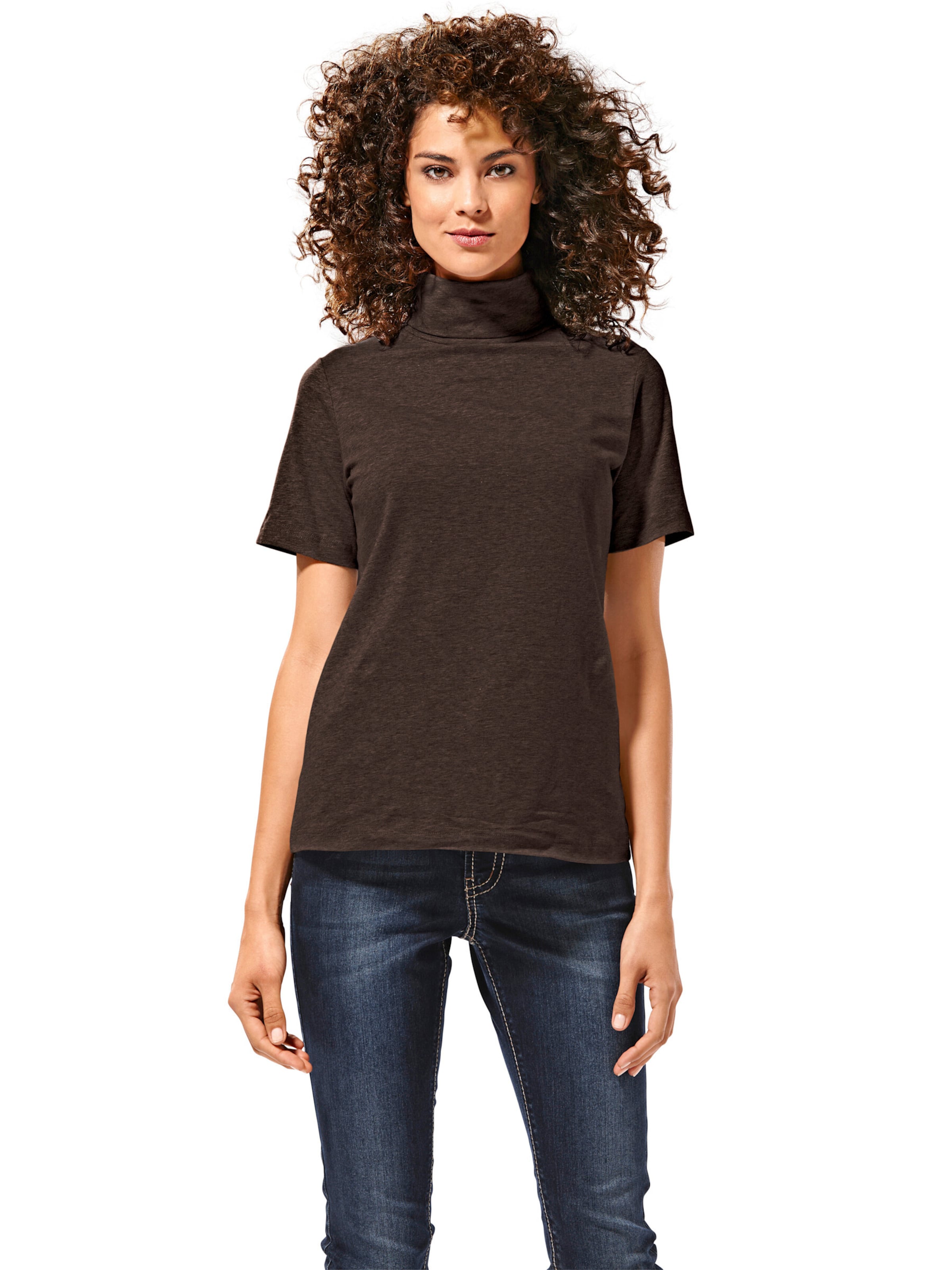 heine Shirt in Bruin: voorkant