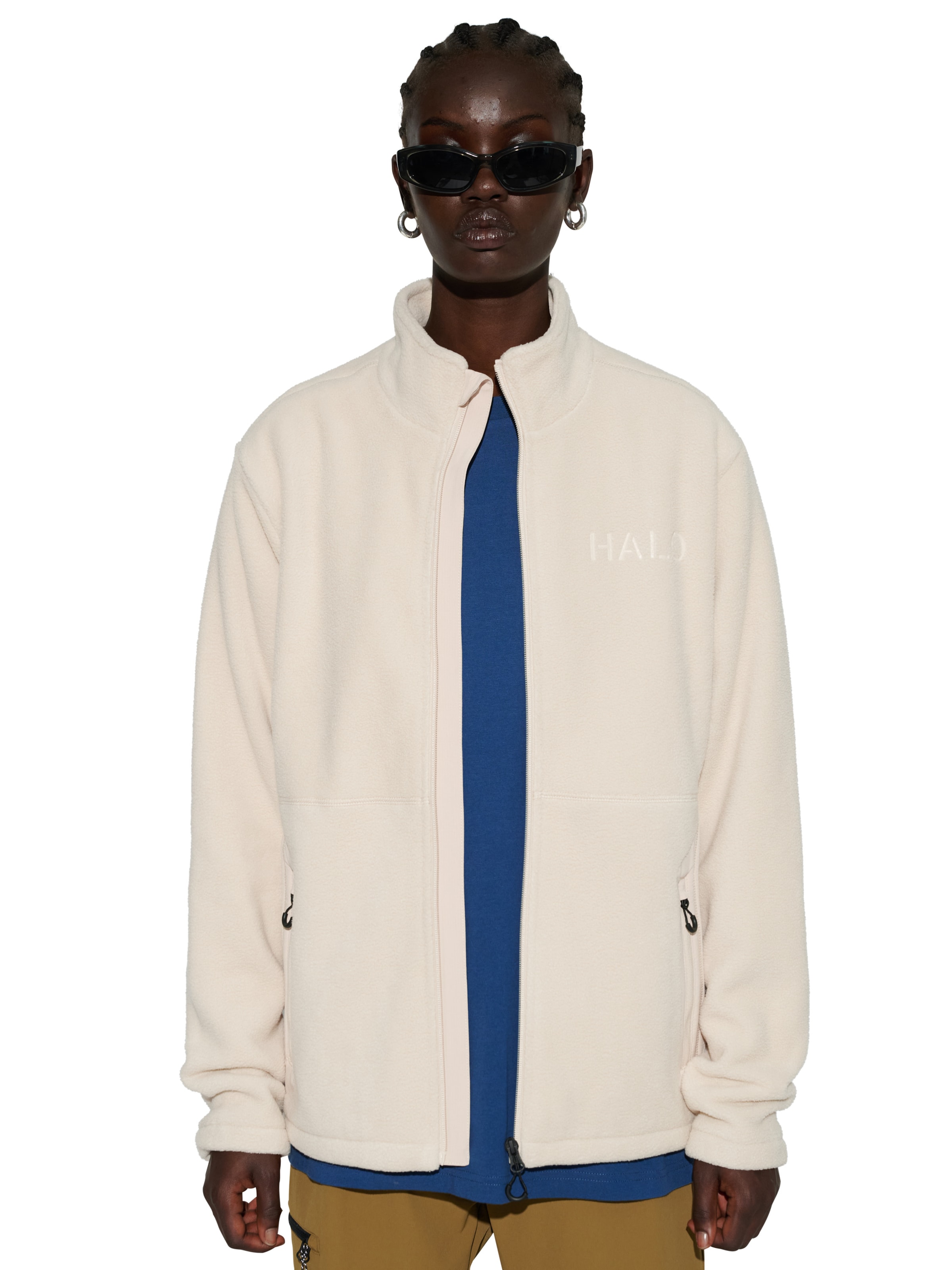 HALO Fleecejacke in Beige