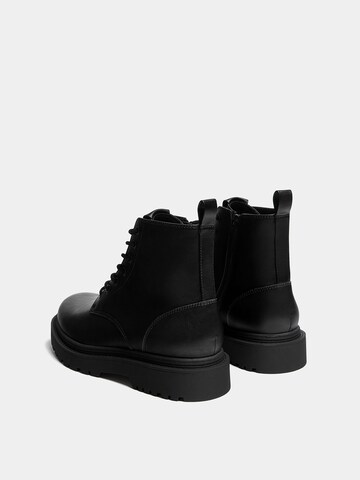 Pull&Bear Veterboots in Zwart