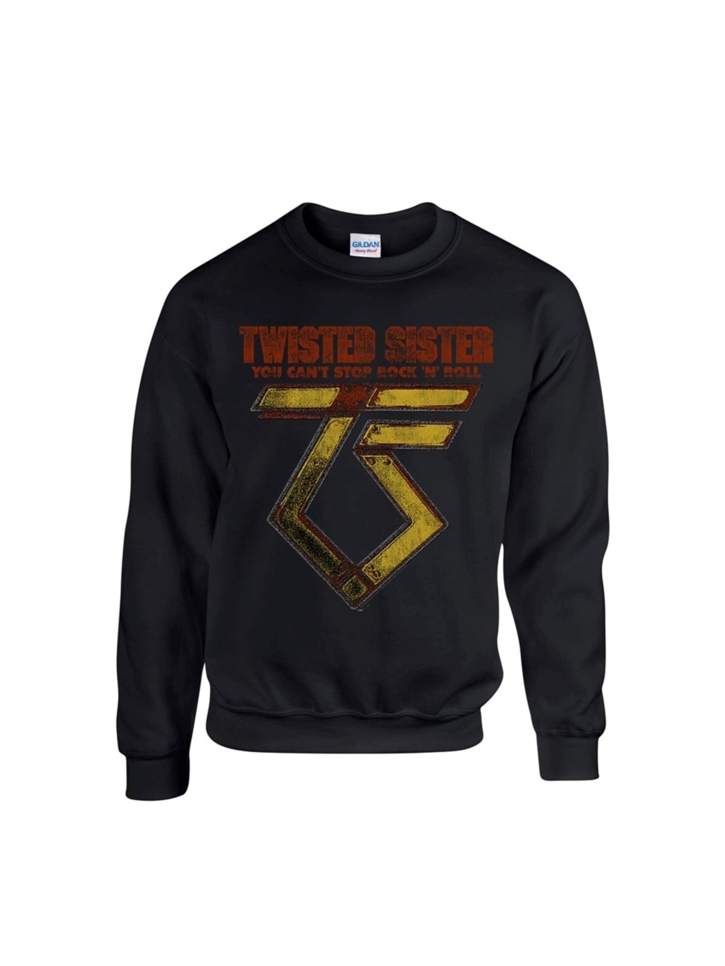 Sweat-shirt 'Twisted Sister You can't stop Rock Â´nÂ´ Roll   Sweatshirt Sweatshirt' Rockshirts en noir : devant