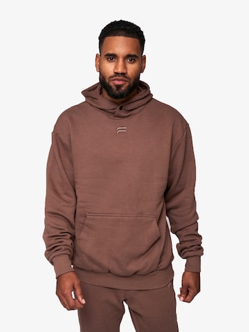 Fortex Fitness Sweter 'Essential Oversized Hoodie' w kolorze brązowy: przód